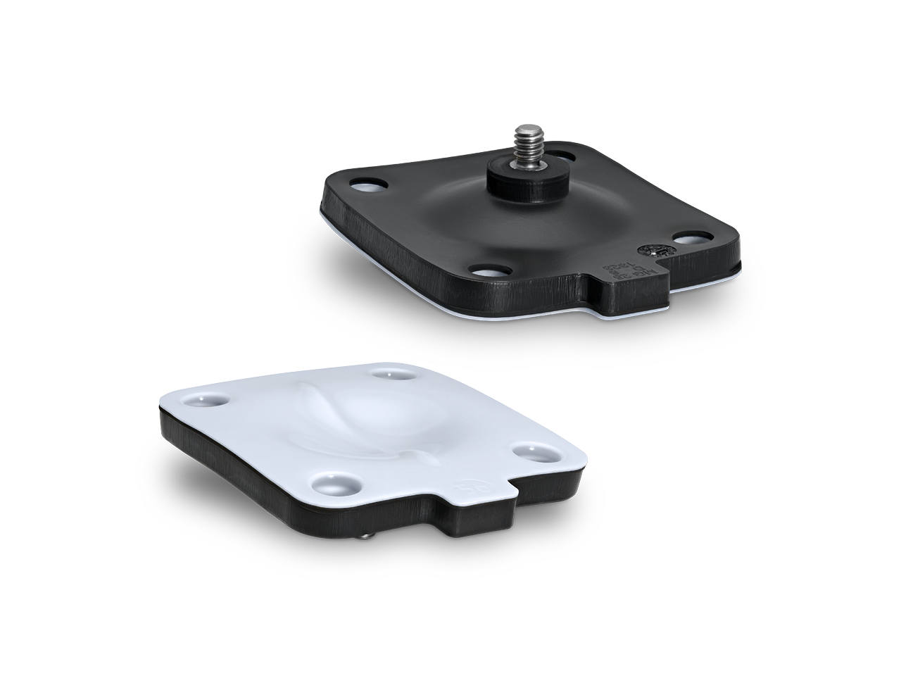 Zweiteilige Membrane mit peroxidischem EPDM-Rücken und PTFE-Schild GEMÜ Code 5Y.